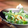 Salade verte et poêlée de Saint-Jacques Salade verte et poêlée de Saint-Jacques